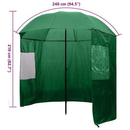Angelschirm Angelzelt Plane Umhang Schirmzelt Seitenwand Sichtfenster 240 x 210 cm