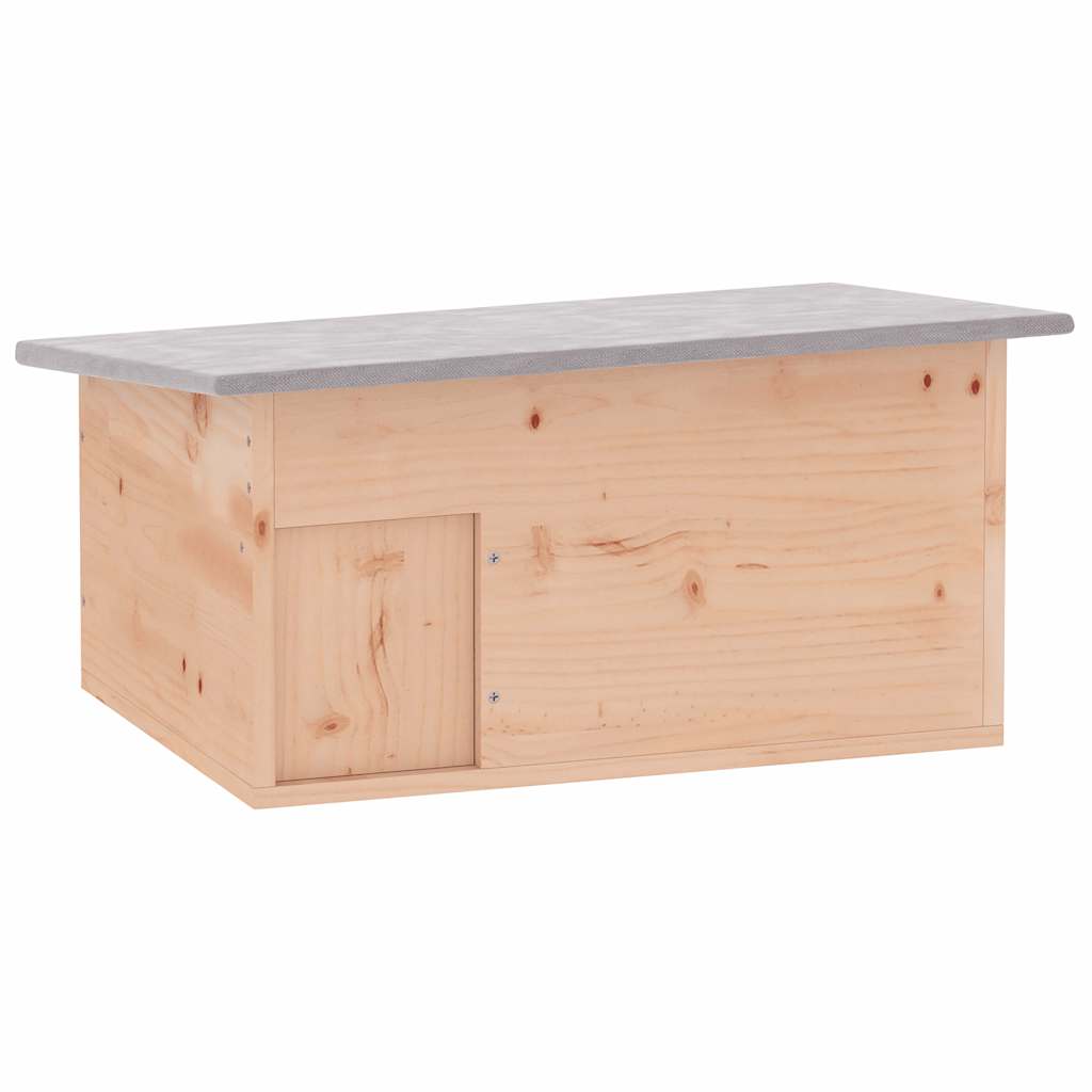 Igelhaus aus Holz mit Labyrinth-Eingang – Winterquartier & Unterschlupf für Igel