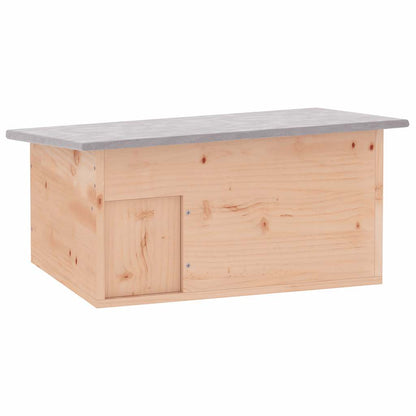 Igelhaus aus Holz mit Labyrinth-Eingang – Winterquartier & Unterschlupf für Igel