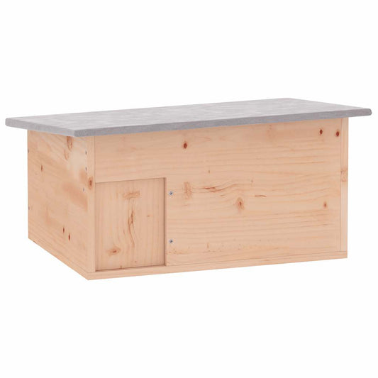Igelhaus aus Holz mit Labyrinth-Eingang – Winterquartier & Unterschlupf für Igel