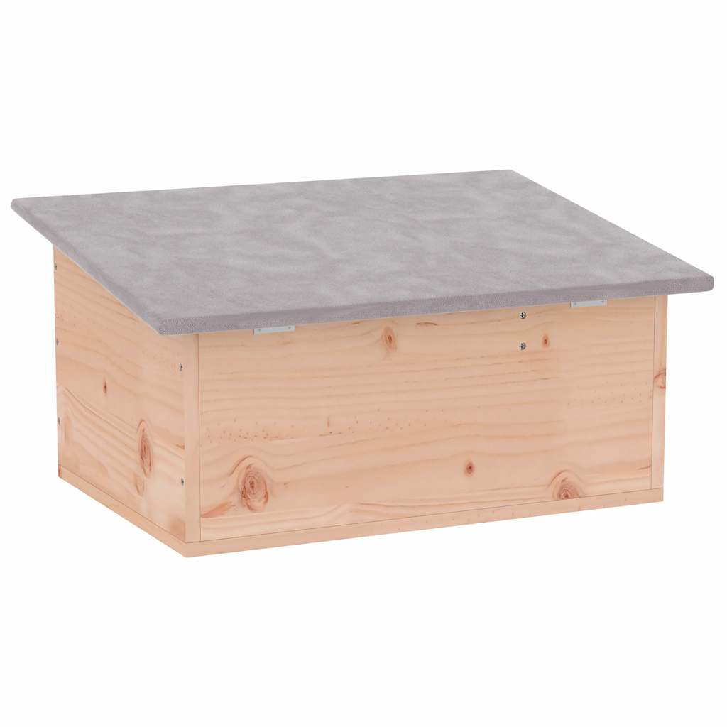Igelhaus aus Holz mit Labyrinth-Eingang – Winterquartier & Unterschlupf für Igel