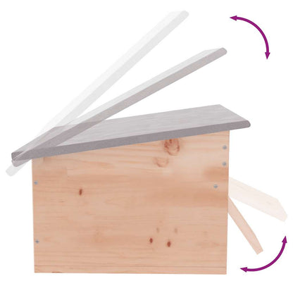 Igelhaus aus Holz mit Labyrinth-Eingang – Winterquartier & Unterschlupf für Igel