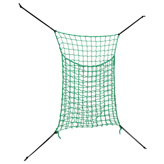 Hay nets, 2 pieces, square, 0.9x1 m, PP feed net for horses and ponies