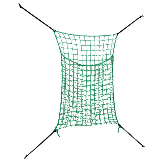 Hay net 2-pack, square, 0.9 x 1.5 m, PP feed net for horses and ponies