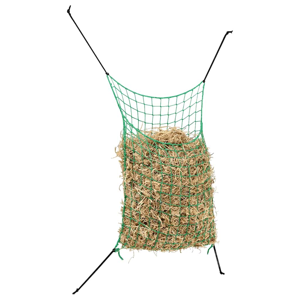 Hay net 2-pack, square, 0.9 x 1.5 m, PP feed net for horses and ponies