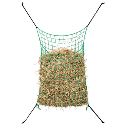 Hay net 2-pack, square, 0.9 x 1.5 m, PP feed net for horses and ponies