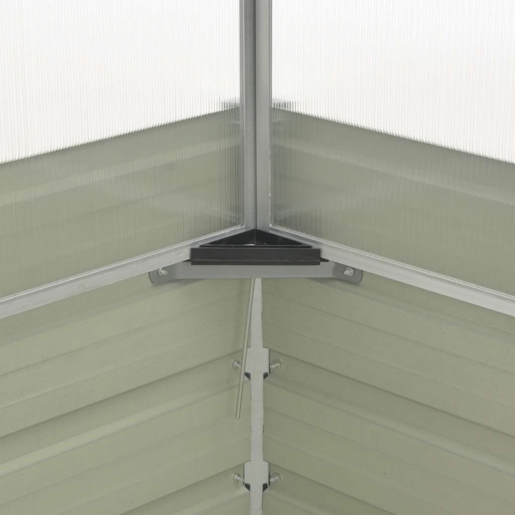 vidaXL Greenhouse Anthracite 100x100x77 cm Galvanized Steel