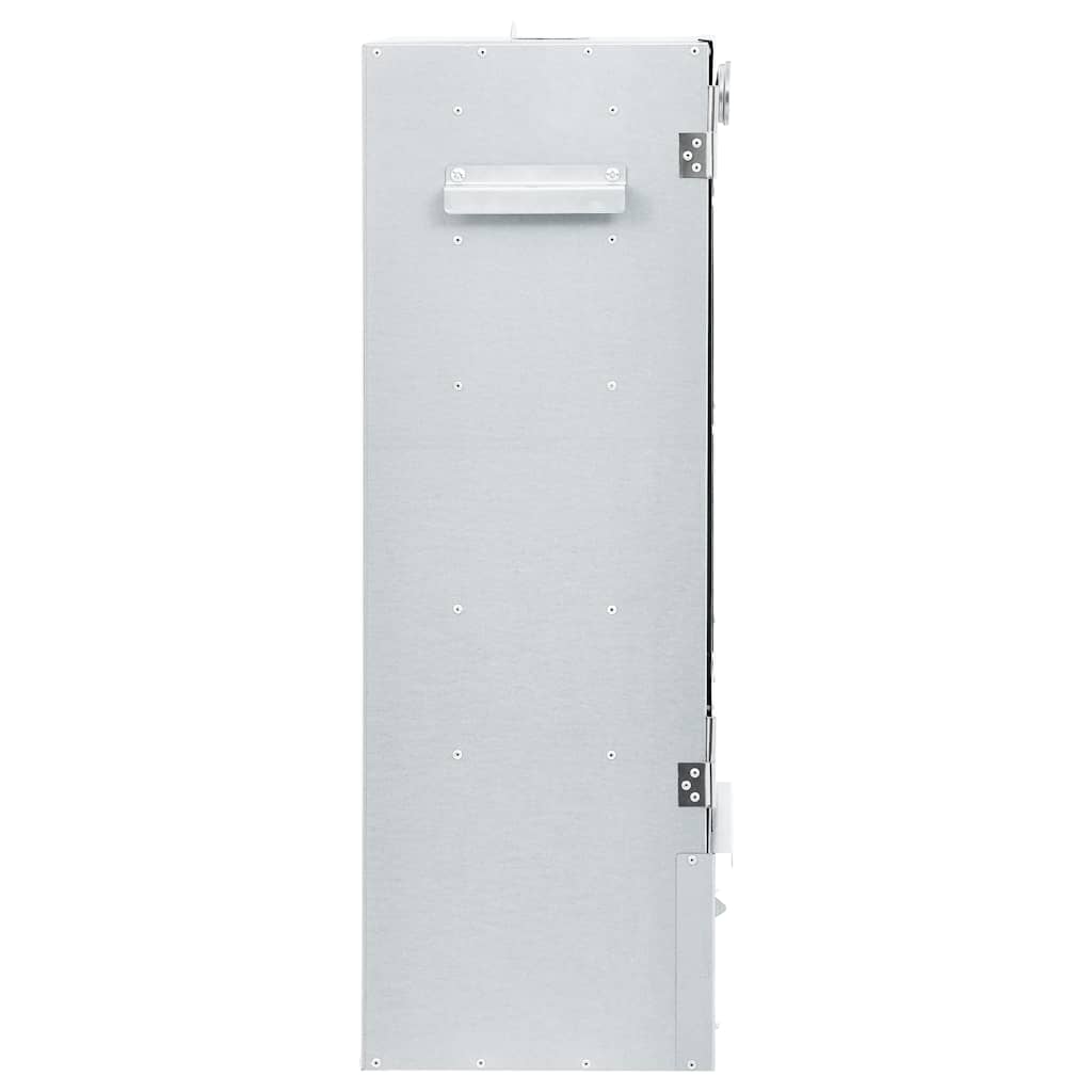 Räucherofen mit 1 kg Räuchermehl Smoker 44,5 x 29 x 83 cm silber verzinkt