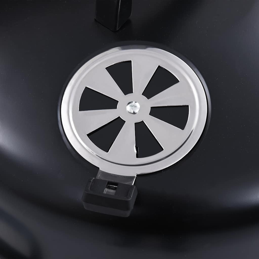 3in1 Räuchergrill Smoker Holzkohlegrill mit Thermometer BBQ Grill
