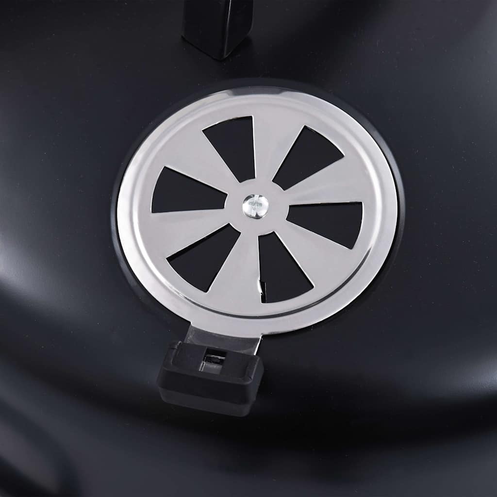 3in1 Räuchergrill Smoker Holzkohlegrill mit Thermometer BBQ Grill