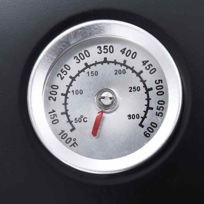 3in1 Räuchergrill Smoker Holzkohlegrill mit Thermometer BBQ Grill