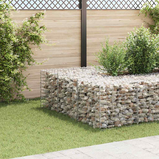 Gabion cube steel wire 60x60x60 cm stone basket garden fence element wall