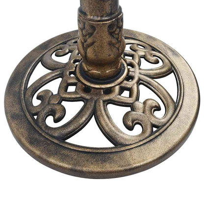 Bird bath bronze color plastic 50x50x76 cm bird bath