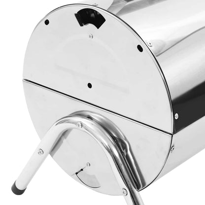 Campinggrill Edelstahl Holzkohlegrill Tragbar mit Deckel BBQ Grill