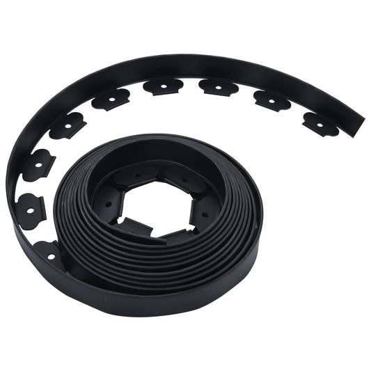 vidaXL Flexible lawn edging with 30 nails, 10 m, 5 cm