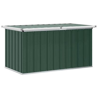 Gartenbox Aufbewahrungsbox 129x67x65 cm Stahl Grün Kissenbox Wetterfest