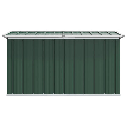 Gartenbox Aufbewahrungsbox 129x67x65 cm Stahl Grün Kissenbox Wetterfest