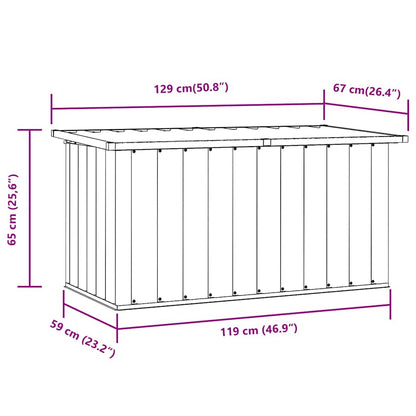 Gartenbox Aufbewahrungsbox 129x67x65 cm Stahl Grün Kissenbox Wetterfest