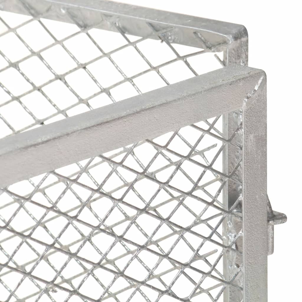 Composter garden composter 100x100x77 cm Galvanized iron Rotting