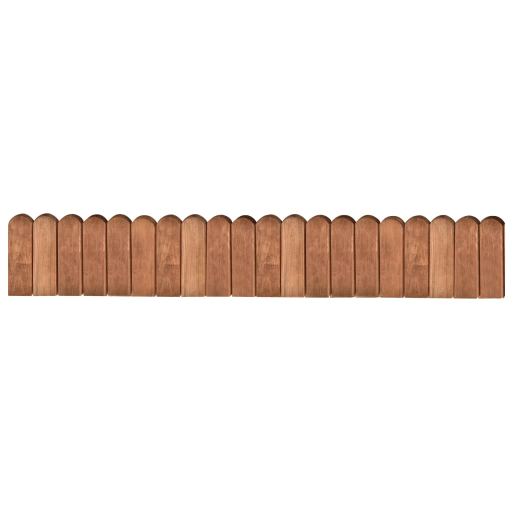 Beeteinfassung Braun 120 cm Imprägniertes Kiefernholz flexibel Rasenkante