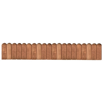 Beeteinfassung Braun 120 cm Imprägniertes Kiefernholz flexibel Rasenkante