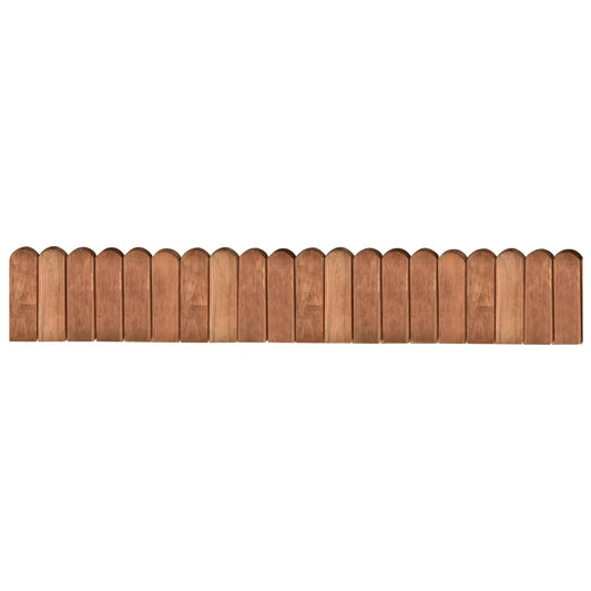 Beeteinfassung Braun 120 cm Imprägniertes Kiefernholz flexibel Rasenkante