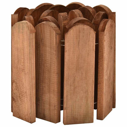 Beeteinfassung Braun 120 cm Imprägniertes Kiefernholz flexibel Rasenkante
