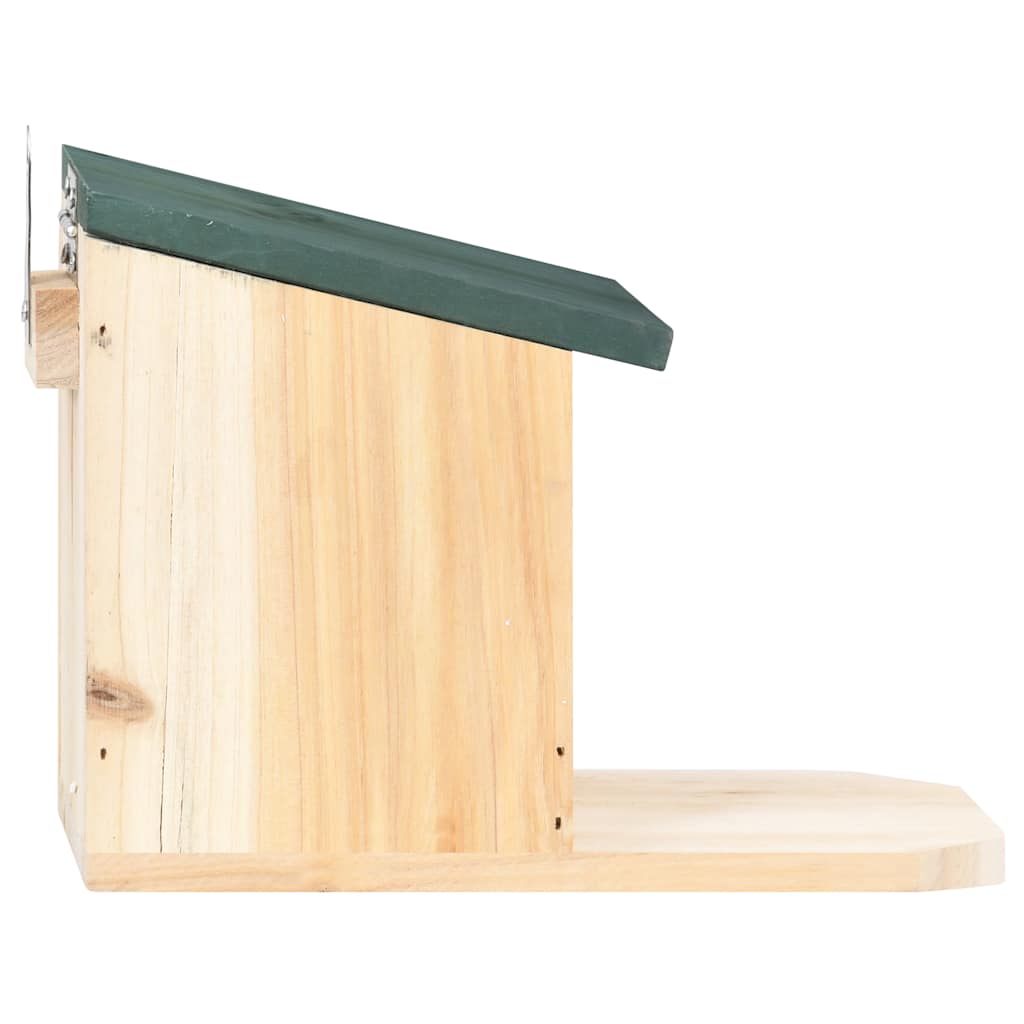 Eichhörnchen-Futterhaus aus Holz mit Klappdeckel – 4x Futterstation Eichhörnchen