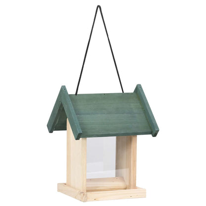 Vogelfutterhäuser 4 Stk. Tannenholz 19 x 19 x 25 Vogelhäuschen Wildvögel Futterstation