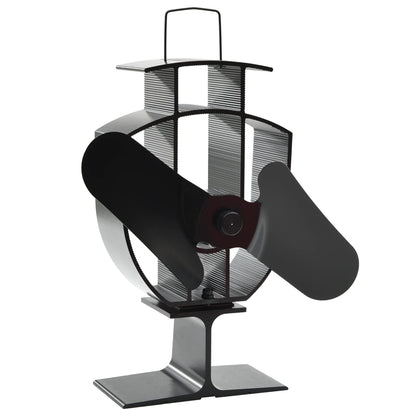 Ofenventilator ohne Strom Kaminventilator hitzebetrieben 2 Blatt 50-300°C