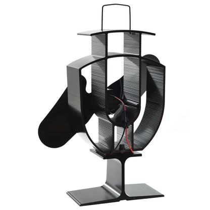 Ofenventilator ohne Strom Kaminventilator hitzebetrieben 2 Blatt 50-300°C