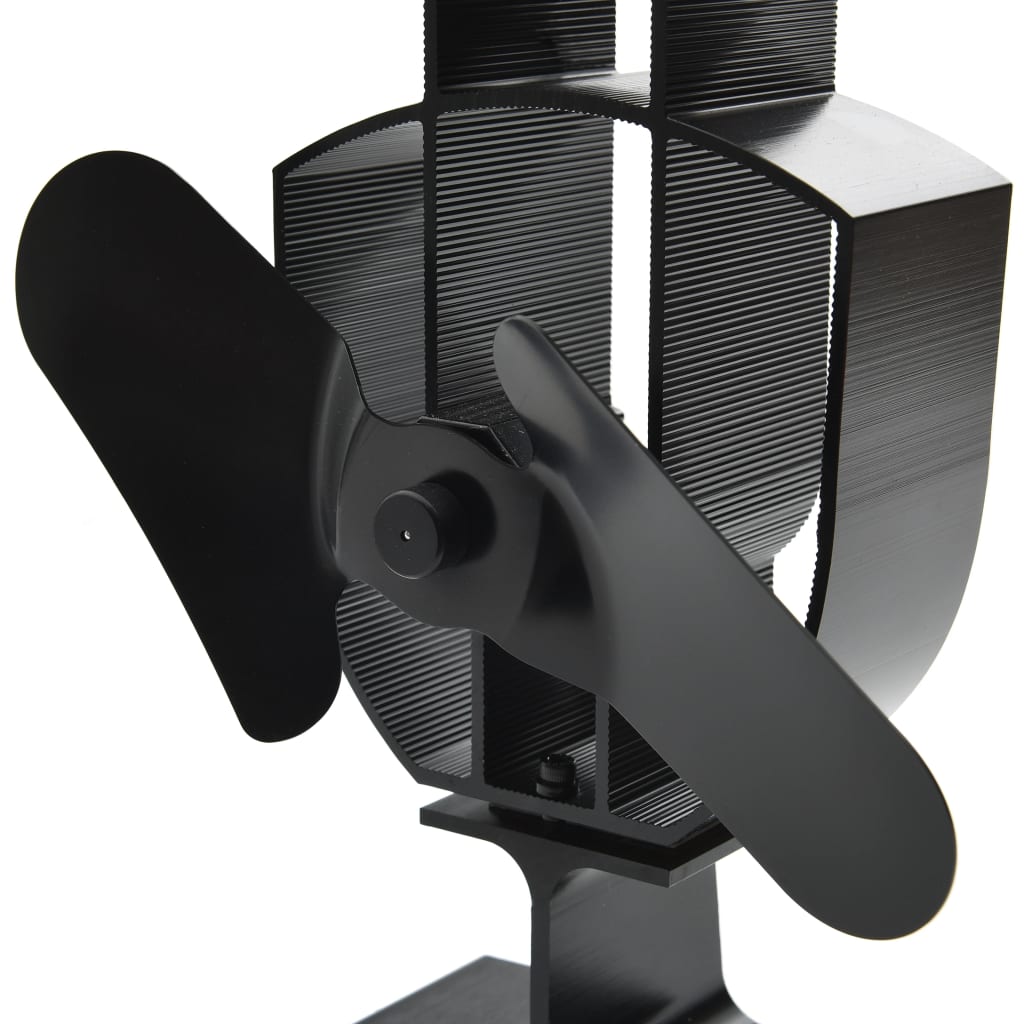 Ofenventilator ohne Strom Kaminventilator hitzebetrieben 2 Blatt 50-300°C