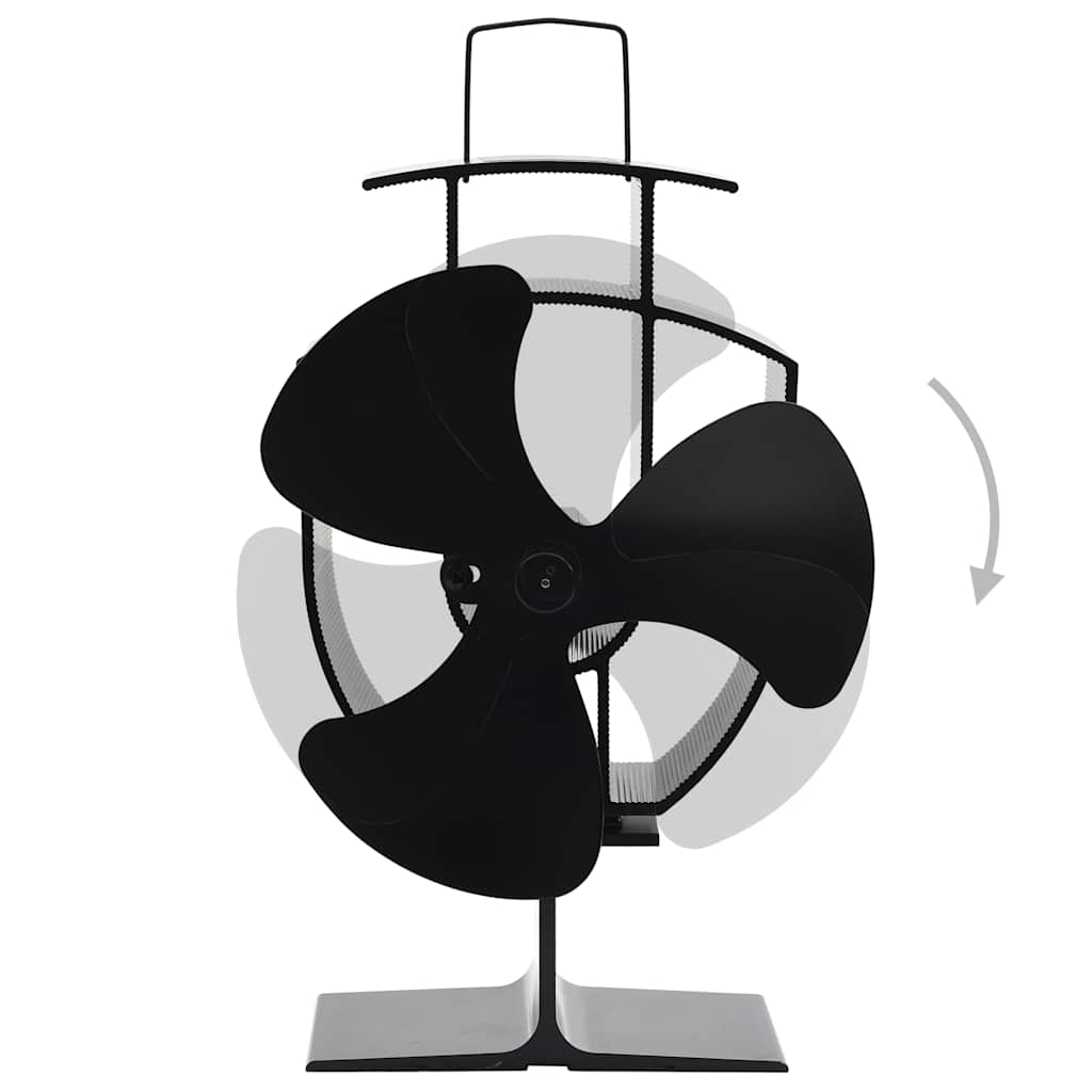 Ofenventilator ohne Strom Kaminventilator hitzebetrieben 3 Blatt 50-300°C