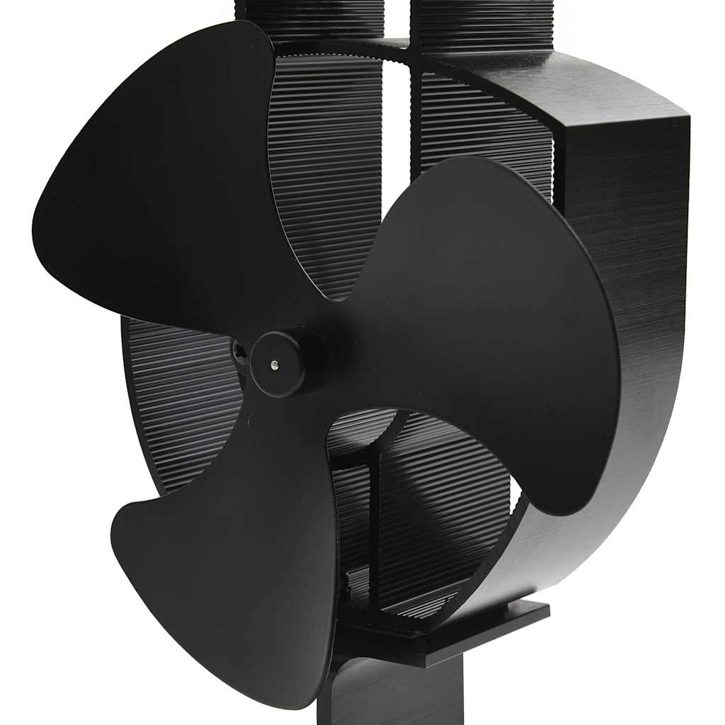 Ofenventilator ohne Strom Kaminventilator hitzebetrieben 3 Blatt 50-300°C