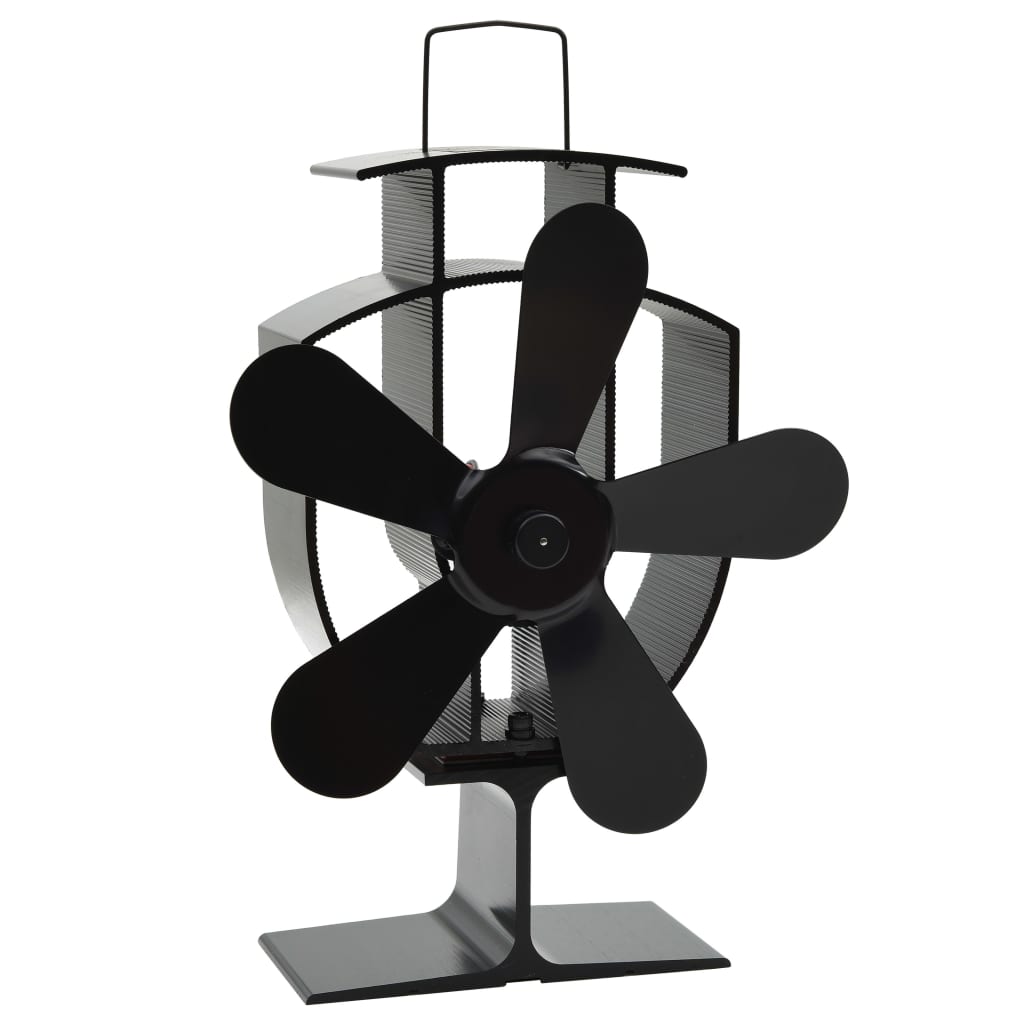 Ofenventilator ohne Strom Kaminventilator hitzebetrieben 5 Blatt 50-300°C