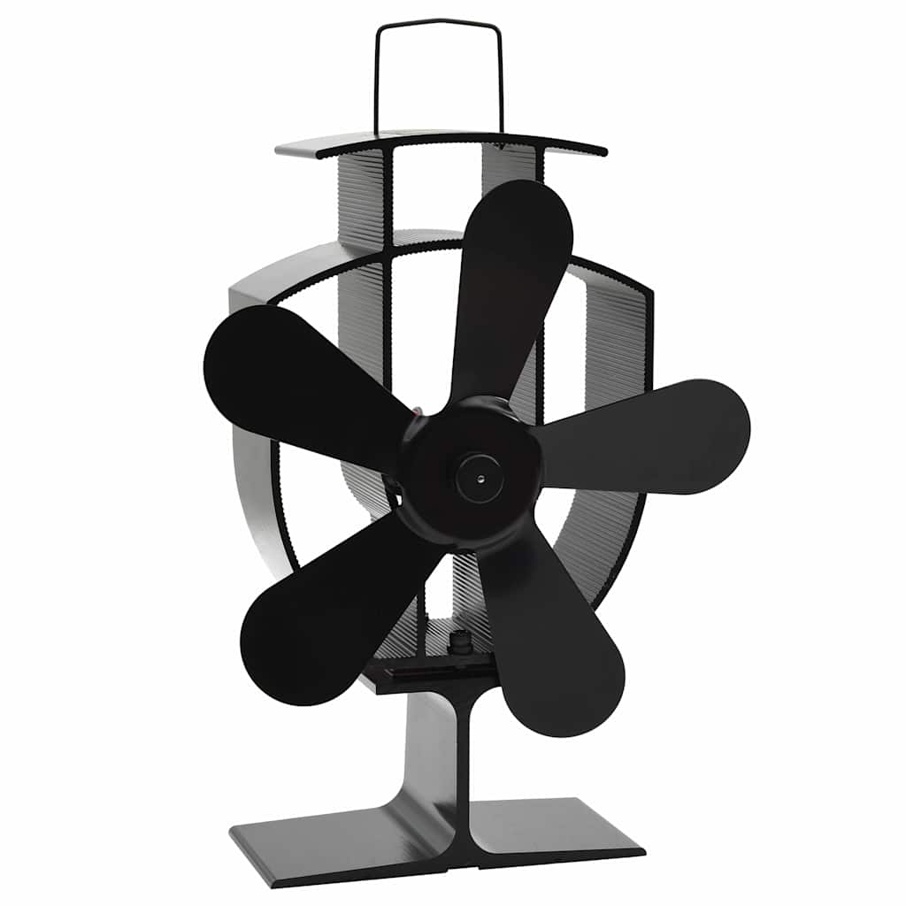 Ofenventilator ohne Strom Kaminventilator hitzebetrieben 5 Blatt 50-300°C