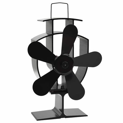 Ofenventilator ohne Strom Kaminventilator hitzebetrieben 5 Blatt 50-300°C