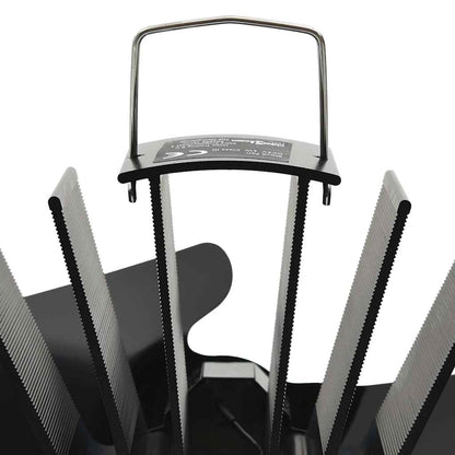 Kaminofen Ventilator Ofenventilator 2 Blätter Schwarz wärmebetrieben stromlos
