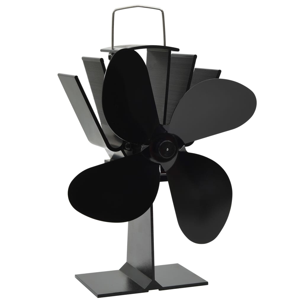 Ofenventilator ohne Strom Kaminventilator hitzebetrieben 4 Blatt 25 dB 70°C