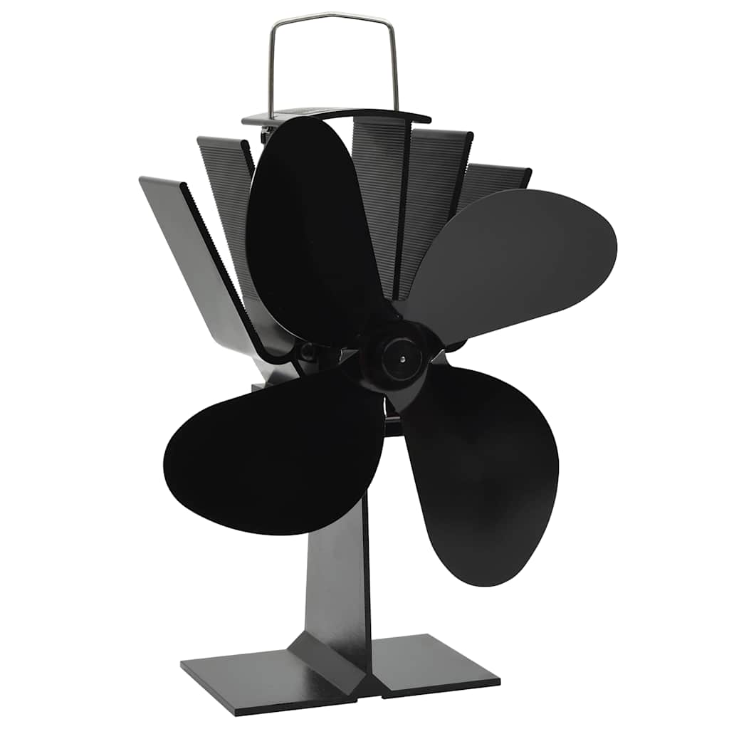 Ofenventilator ohne Strom Kaminventilator hitzebetrieben 4 Blatt 25 dB 70°C