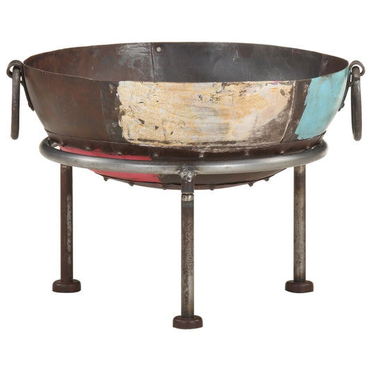 Feuerschale Ø 40 cm Bunt Rustikal Eisen Feuerstelle Shabby Feuerstelle rusty