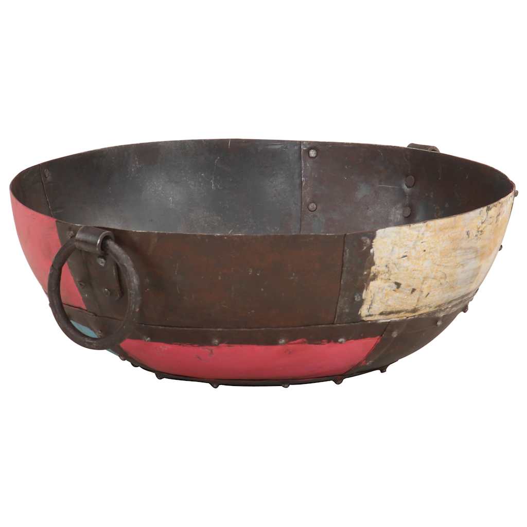 Feuerschale Ø 40 cm Bunt Rustikal Eisen Feuerstelle Shabby Feuerstelle rusty