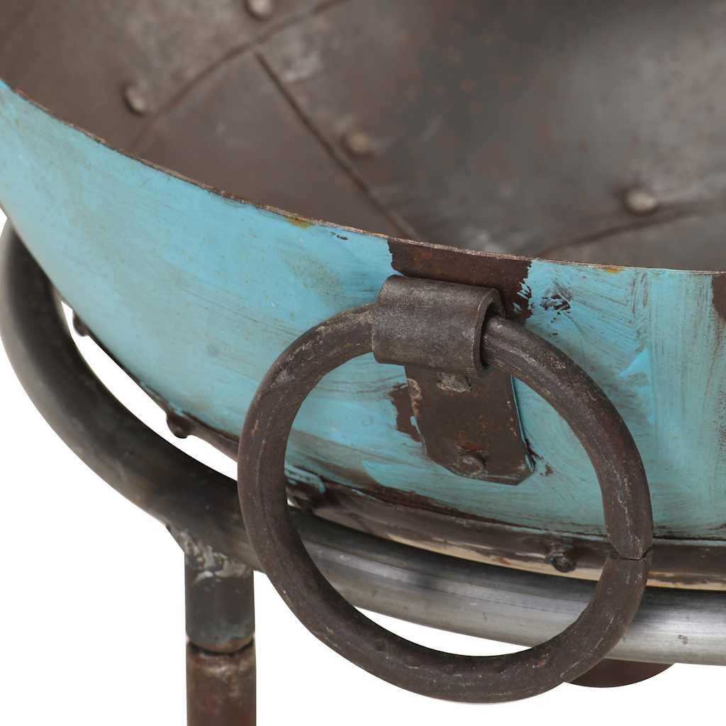 Feuerschale Ø 40 cm Bunt Rustikal Eisen Feuerstelle Shabby Feuerstelle rusty