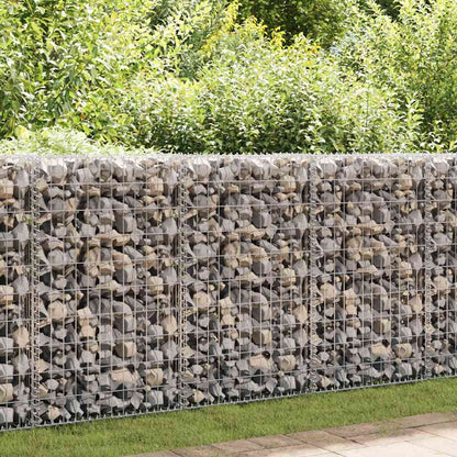Gabionenwand Verzinkter Stahl 150×60×100 cm Gabionenzaun Drahtkorb Steinmauer Wand