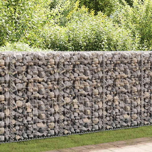 Gabion wall, galvanized steel, 150×60×100 cm, gabion fence, wire basket, stone wall