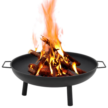 Fire bowl 67.5x58x22.5 cm steel black fire pit