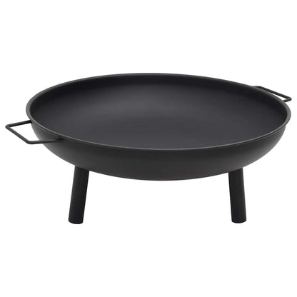 Fire bowl 67.5x58x22.5 cm steel black fire pit