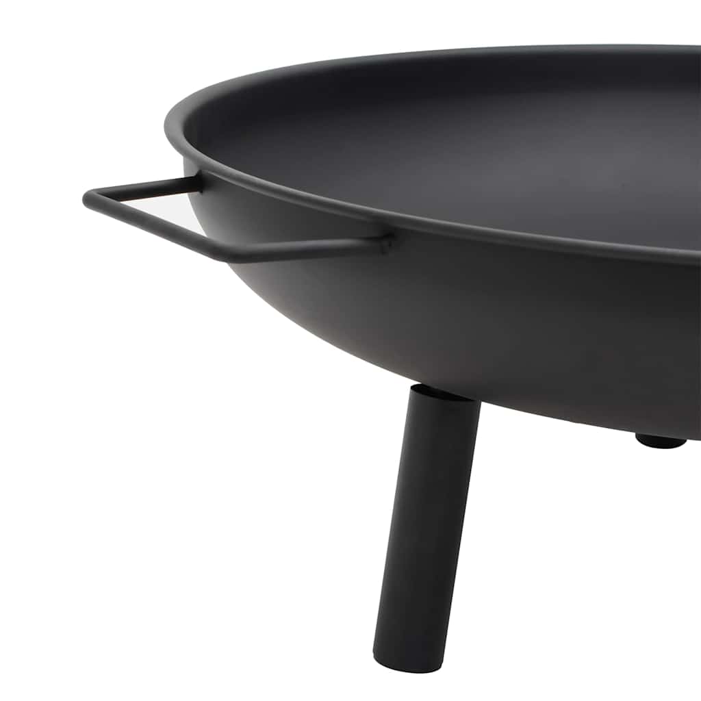 Fire bowl 67.5x58x22.5 cm steel black fire pit