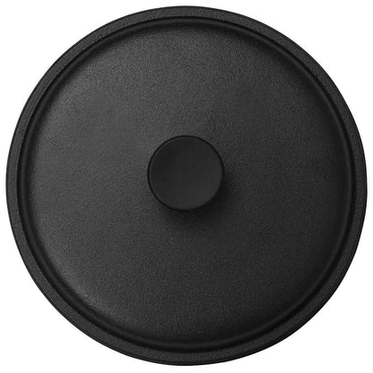 Topf Schwarz Ø26,5 cm Gusseisen 5 Liter Schmortopf Kochtopf