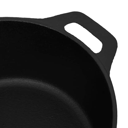 Topf Schwarz Ø26,5 cm Gusseisen 5 Liter Schmortopf Kochtopf